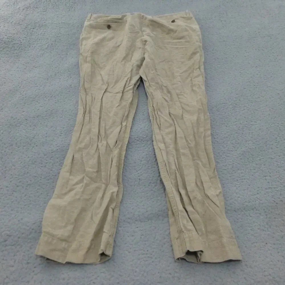 Banana Republic Pants Mens 35x30 Beige Linen Blend Chino Preppy Casual Straight